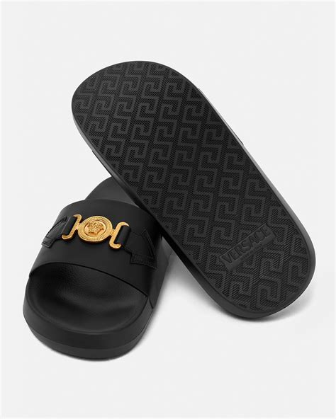 versace slides with diamonds|versace slip on slides.